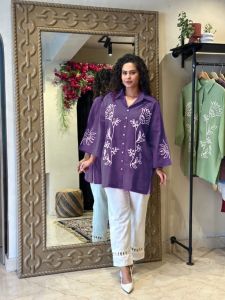 Premium Embroidery Cotton Co-Ord Set