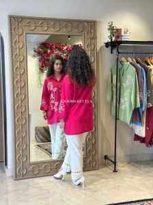 Premium Embroidery Cotton Co-Ord Set