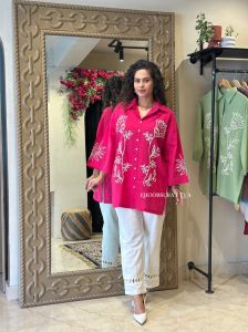 Premium Embroidery Cotton Co-Ord Set