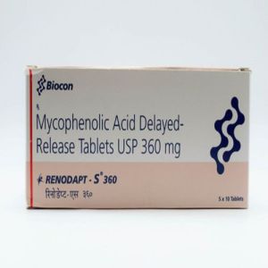 Renodapt S 500 Mycophenolate Sodium Tablet
