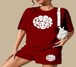 Ladies Polyester Shorts And T-Shirt Set