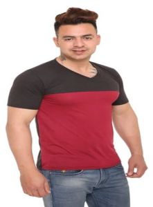 Mens Casual Cotton Lycra T Shirt