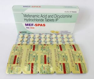 Mefenamic Acid and Dicyclomine Hydrochloride Tablets