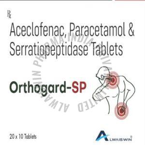 15 Mg Aceclofenac Paracetamol Serratiopeptidase Tablet