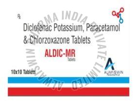 Diclofenac Potassium, Paracetamol and Chlorzoxazone Tablets
