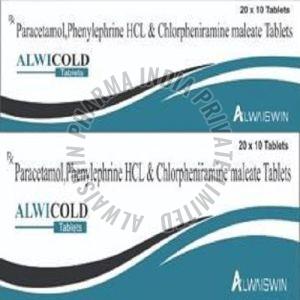 Paracetamol Phenylephrine HCL and Chlorpheniramine Maleate Tablet
