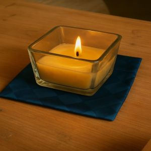 Transparent Glass Jar with Gel Wax Candle