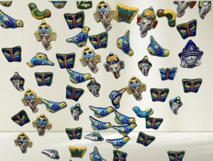 Blue Pottery Fridge Magnet