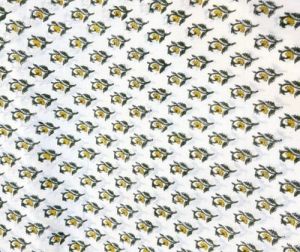 Hand Block Piscean Parade Fabric