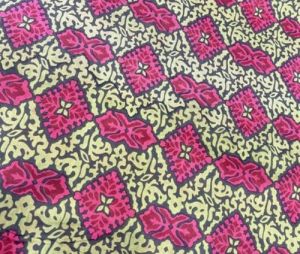 Hand Block Tile Trellis Fabric