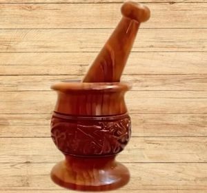 Handmade Crafted Wooden Mortar and Pestle