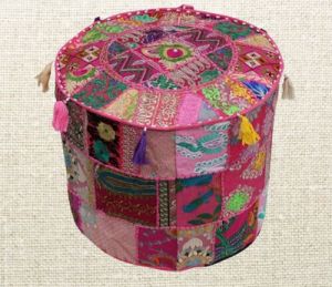 Round Pouf Cover