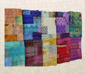 Silk Patola Patchwork Kantha