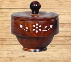 Wooden Round Container