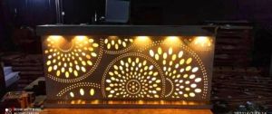 Stainless Steel LED Food Catering Counter