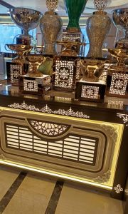 Stainless Steel LED Food Catering Counter