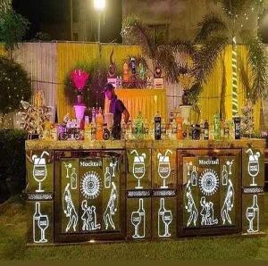 Stainless Steel LED Buffet Counter