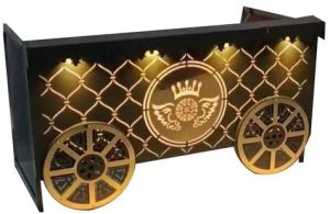 Stainless Steel LED Wheel Buffet Counter