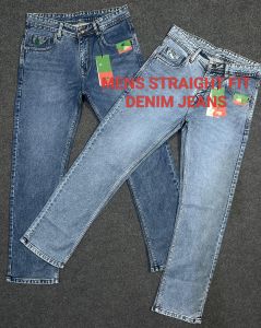 mens straight fit denim jeans