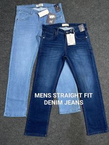 mens straight fit denim jeans