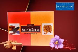 Nandita Saffron Sandal Dhoop Cup
