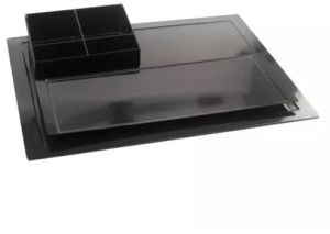 Melamine Black Hotel Tea Tray