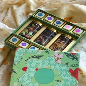 Nut and Chocolate Gourmet Gift Jar Box Set