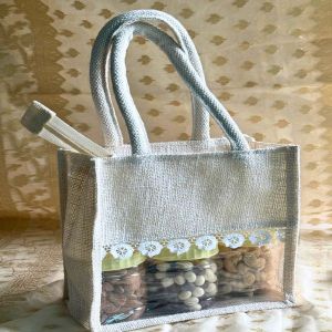 Nut And Chocolate Jute Gift Bag