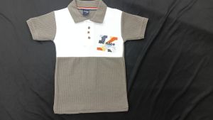 Boys Color Block Polo T-shirt