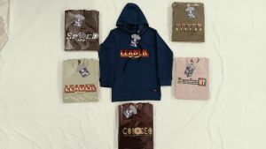 Boys Printed Lopper Graphic Hoodie