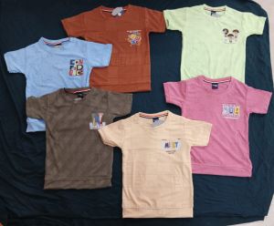 Boys Printed Multicolor Half Sleeve T-shirts