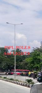 Double Arm Outdoor Light Pole
