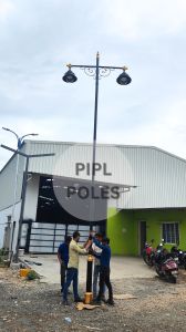 Double Arm Cost Iran Pole