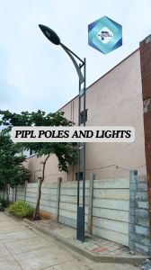 Single Arm Decorative Street Light Pole