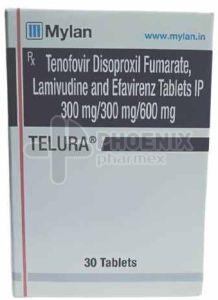 Telura Lamivudine Tenofovir Disoproxil Fumarate Efavirenz Tablet