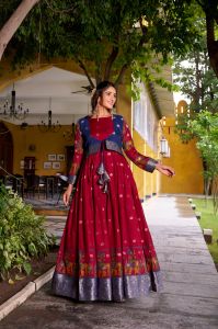9STAR Fashion Kanika Readymade Gown WITH Koti