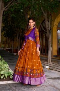 9STAR Fashion Kanika Readymade Gown WITH Koti