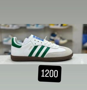 Adidas Samba White Green Casual Shoes