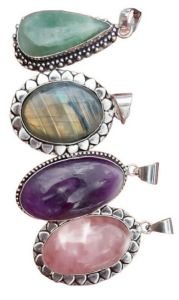 Natural Crystal Gemstone Pendants