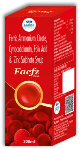 Ferric Ammonium Citrate Cyanocobalamin Folic Acid Zinc Sulphate Syrup