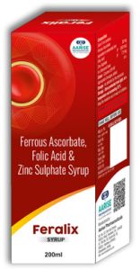 Ferrous Ascorbate Folic Acid Zinc Sulphate Syrup Feralix