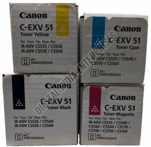 Genuine Canon C-EXV51 Original Black & Colour Toner Cartridge Set