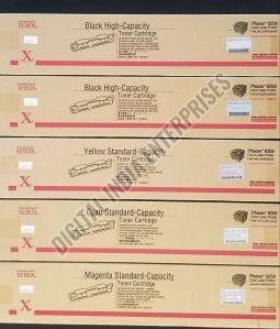 Genuine Xerox Phaser 6250 High Capacity CMYK Toner Cartridge Set