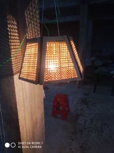 Bamboo Ambient Glow Ceiling Lamp Shade