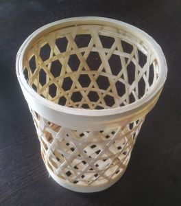 Handcrafted Bamboo Mesh Pen Stand