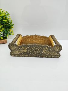 Dry Fruit Tray With 6 Glass Jar