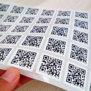 Qr Code Barcode Sticker Label