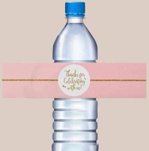 Self Adhesive Water Bottle Sticker