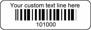 Sequential Number Barcode Sticker