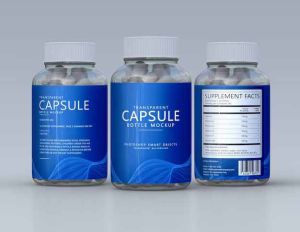 Transparent Capsule Bottle Label